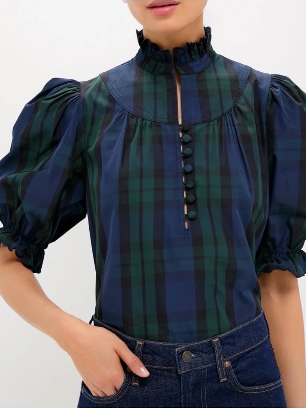 Tuckernuck Blackwatch Selena Blouse by Pomander Place